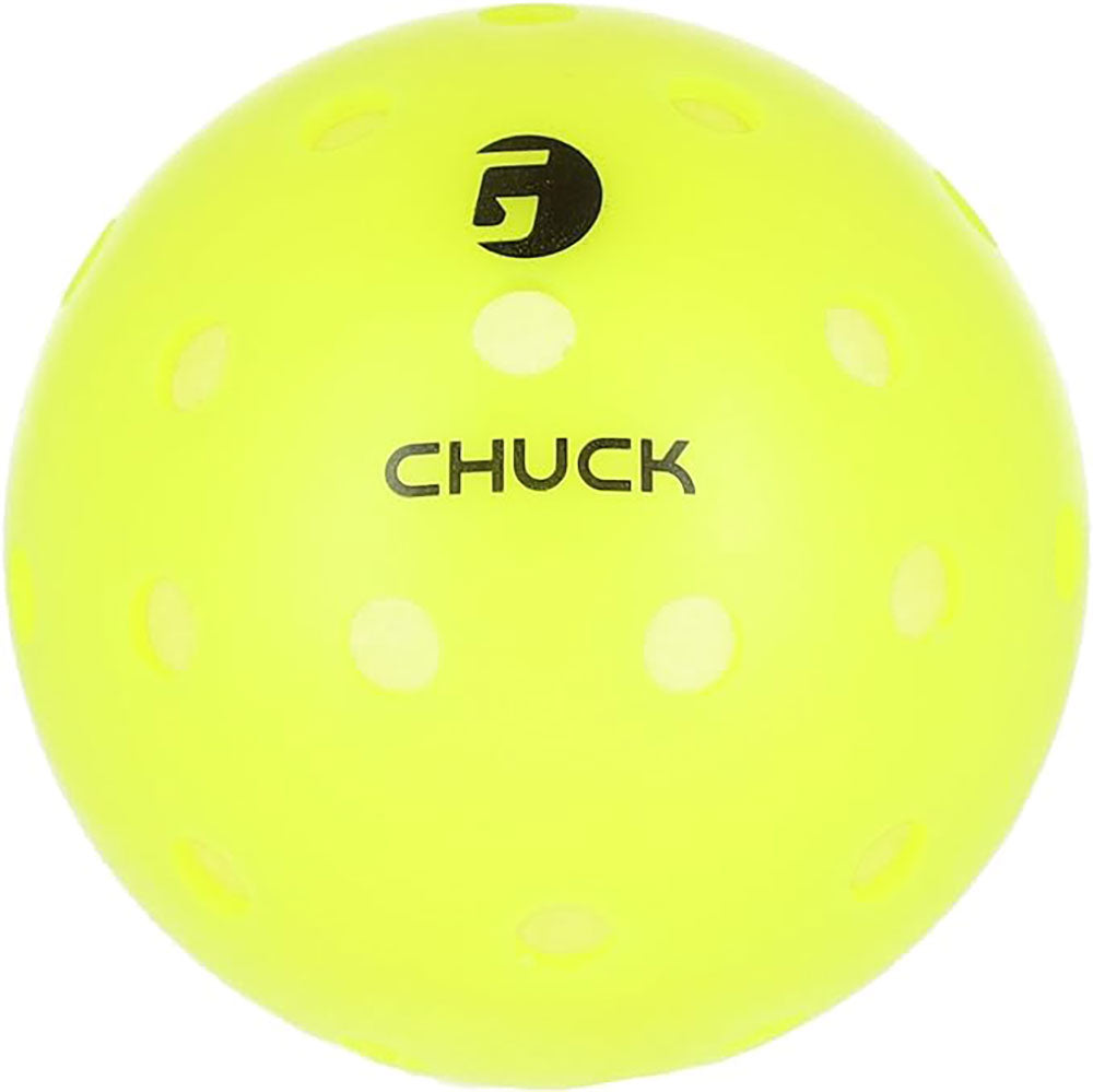 Gamma Chuck Outdoor Pickleballs 6-pack - Yellow