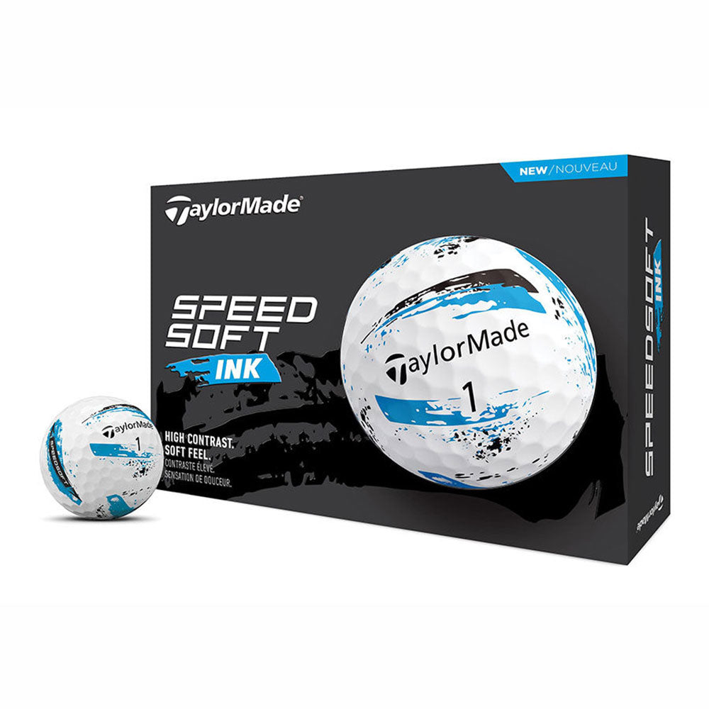 TaylorMade SpeedSoft Golf Balls - Dozen - Blue