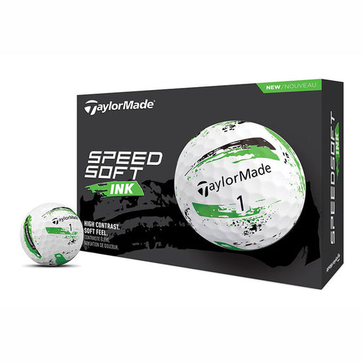 TaylorMade SpeedSoft Golf Balls - Dozen - Green