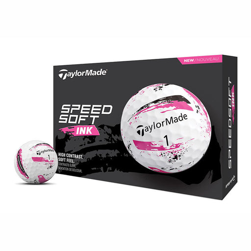 TaylorMade SpeedSoft Golf Balls - Dozen - Pink