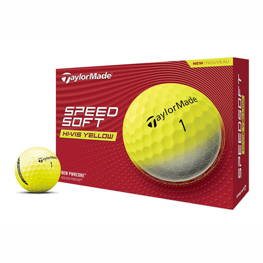 TaylorMade SpeedSoft Golf Balls - Dozen - Yellow