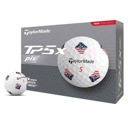 TaylorMade TP5x Pix USA Golf Balls - Dozen - Pix-usa