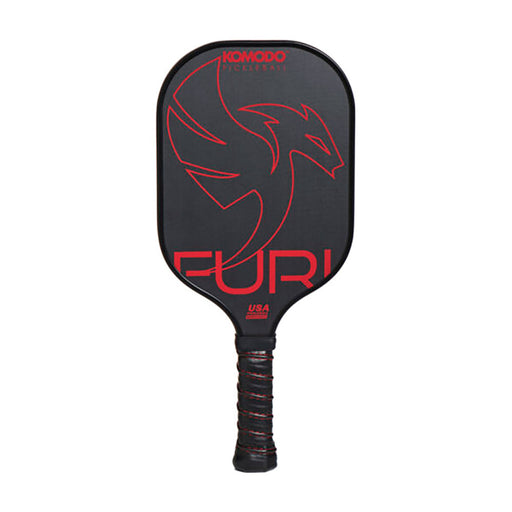 Komodo Furi 16mm Pickleball Paddle - Black/Red/4 3/8/7.4-7.8 OZ