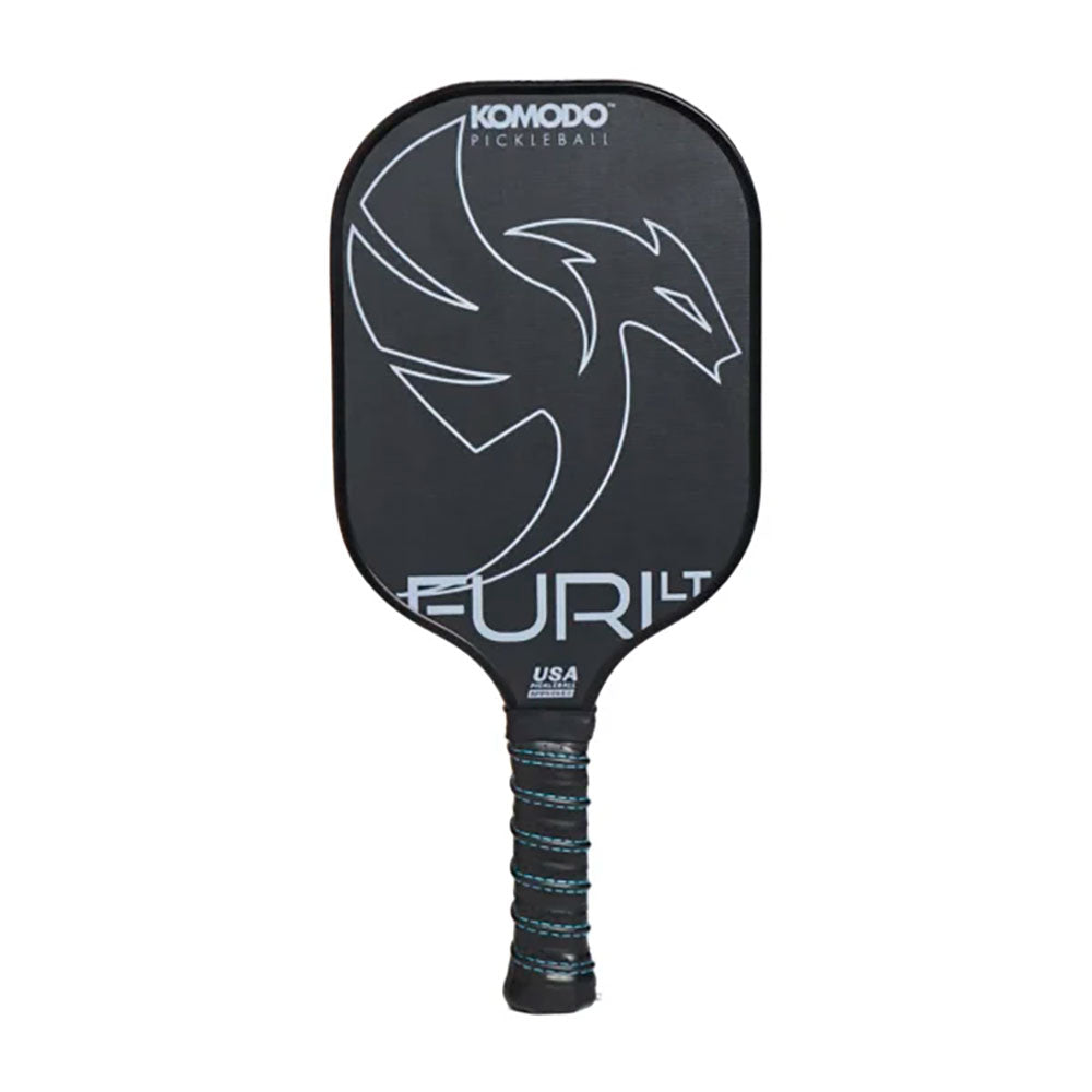 Komodo Furi LT 13mm Pickleball Paddle - Black/Grey/4 1/4/7.3-7.8 OZ