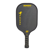 Load image into Gallery viewer, Komodo Katana Kevlar Pro Pickleball Box Set - Black/Gold/4 3/8/7.3-7.8 OZ
 - 1