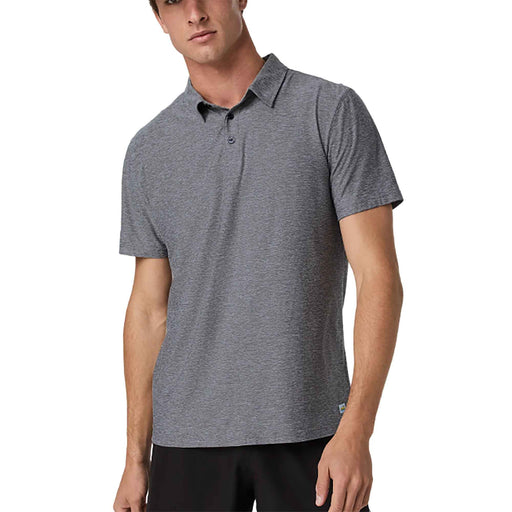 Vuori Strato Tech Mens Golf Polo - Harbor Gry Hthr/XL