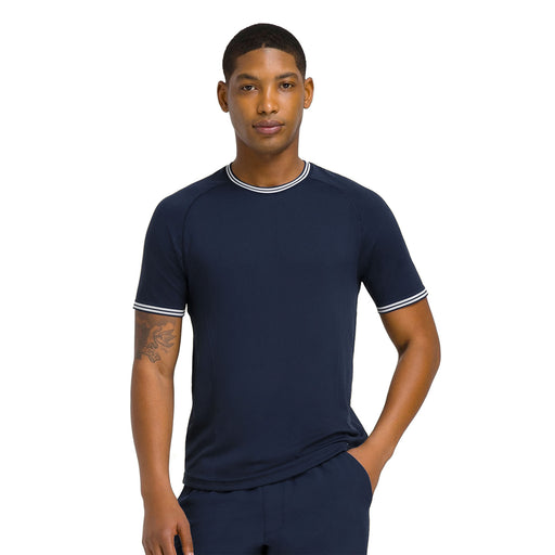 Wilson Court Performance Crew Mens Tennis Shirt - Classic Navy/XXL