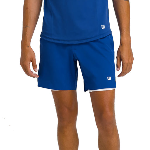 Wilson Tournament Pro 7 In Mens Tennis Shorts - Royal Blue/XL