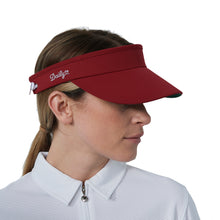 Load image into Gallery viewer, Daily Sports Marina Womens Visor - Umbria Red/One Size
 - 2