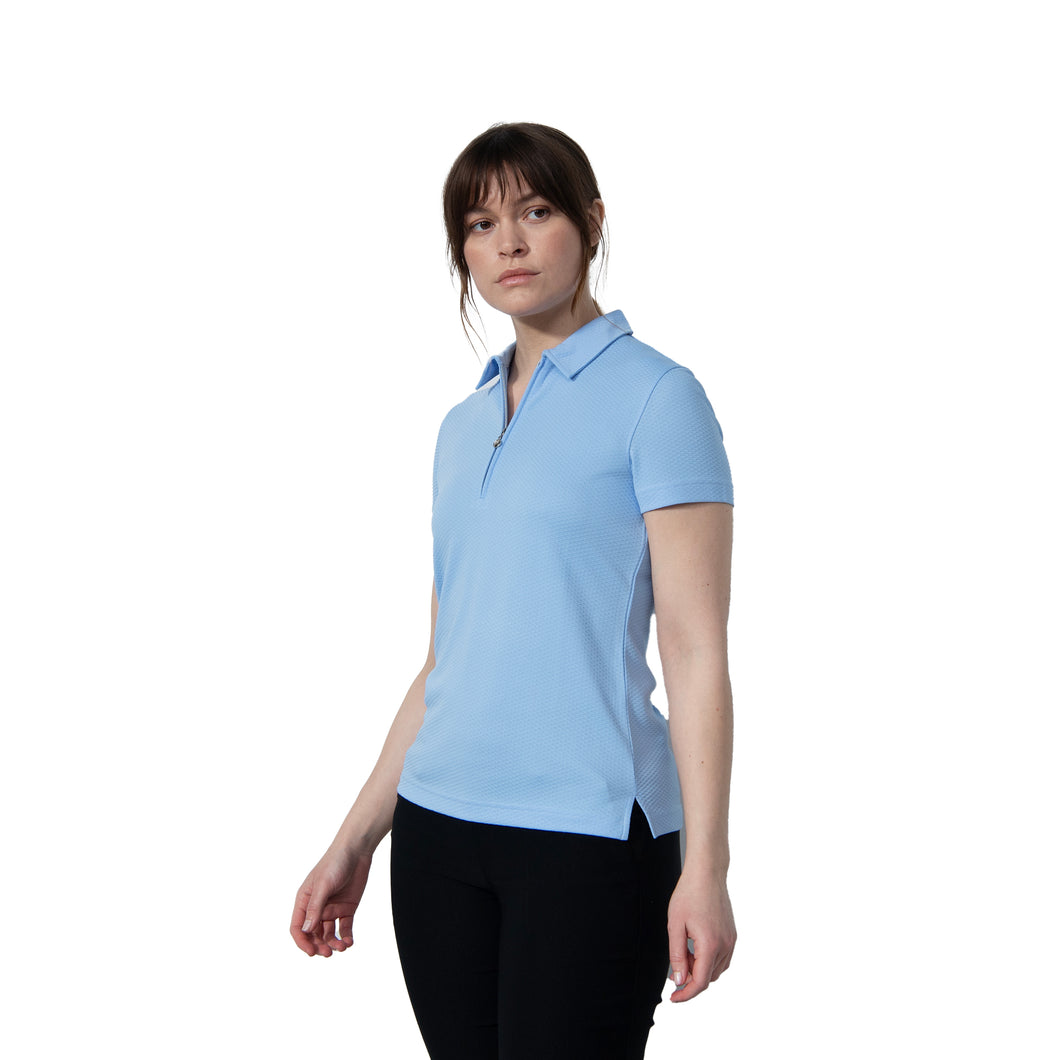 Daily Sports Peoria Womens Short Sleeve Golf Polo - Belle Blue/L