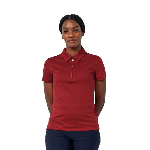 Daily Sports Peoria Womens Short Sleeve Golf Polo - Umbria Red/L