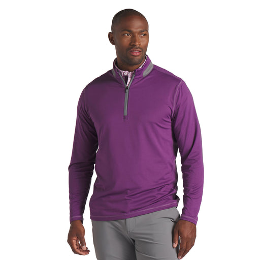 PUMA Golf Lightweight Mens Golf Quarter-Zip - Crushed Berry/XL