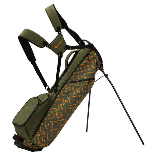 TaylorMade FlexTech Carry Golf Stand Bag - Sage/Orange