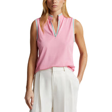 Load image into Gallery viewer, RLX Polo Golf Air Tech Pique Womens SL Golf Polo - Pink/Green/L
 - 1