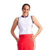 Kinona Activate White Womens Sleeveless Golf Top