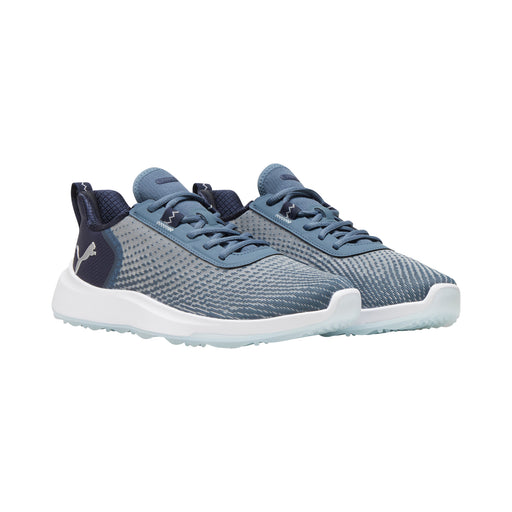 Puma Fusion Crush Sport Spikeless Mens Golf Shoes - Evng Sky/Dp Nvy/2E WIDE/12.0