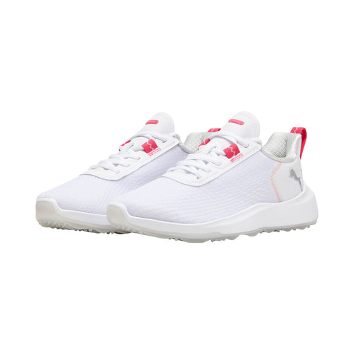 Puma Fusion Crush Sport Spikeless Womens Golf Shoe - White/Rose/B Medium/11.0