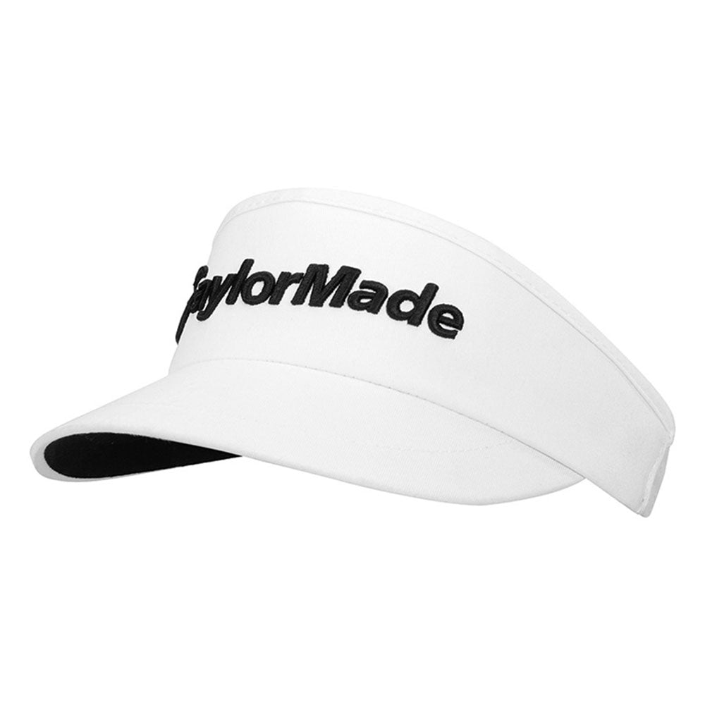 TaylorMade High Crown Mens Golf Visor - White