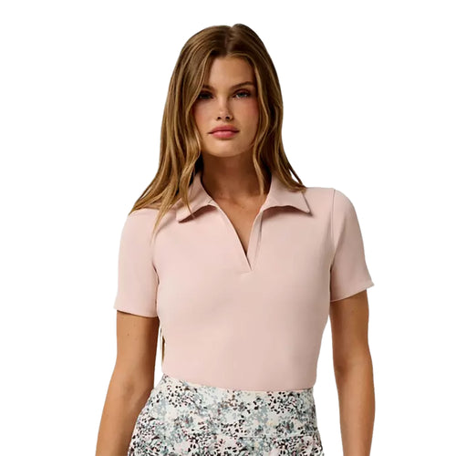 TravisMathew Moveknit Short Sleeve V-Neck Womens Tennis Polo