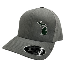 Load image into Gallery viewer, TravisMathew Widder 2.0 Michigan Hat - Hthr Grey/Green/One Size
 - 13