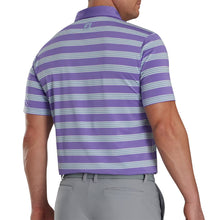 Load image into Gallery viewer, FootJoy Bold Stripe Lisle Thistle Mens Golf Polo
 - 2