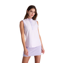 Load image into Gallery viewer, Fairway &amp; Greene Daisy Sleeveless Womens Golf Polo - Lilac/L
 - 1