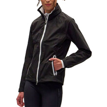 Load image into Gallery viewer, Zero Restriction Olivia Hooded Womens Rain Jacket - Blk/Metalc Slvr/XL
 - 1