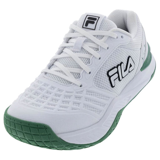 Fila Axilus 3 Womens Tennis Shoes - White/Blk/Lime/B Medium/12.0