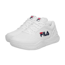Load image into Gallery viewer, Fila Axilus 3 Womens Tennis Shoes - White/Navy/Red/B Medium/11.0
 - 5