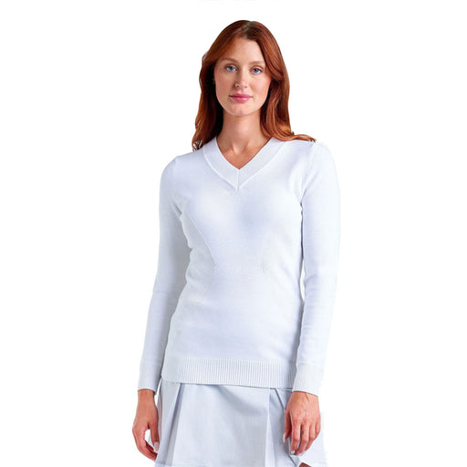 NVO Nicole Womens Golf Sweater - White/L