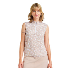 Load image into Gallery viewer, NVO Linnea Mock Neck Womens Sleeveless Golf Polo - Desert/XL
 - 5