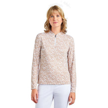 Load image into Gallery viewer, NVO Lolita Mock Neck Womens Golf Quarter-Zip PO - Desert/L
 - 1