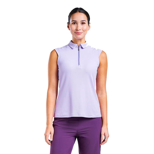 NVO Nikki II Womens Sleeveless Golf Polo - Lavender/XL