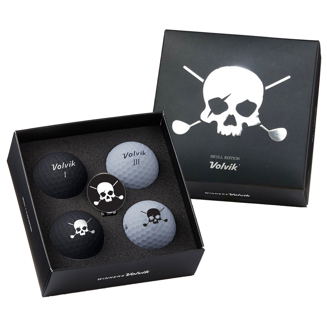 Volvik Skull and Crossbones Golf Balls - 4 Pack - Default Title