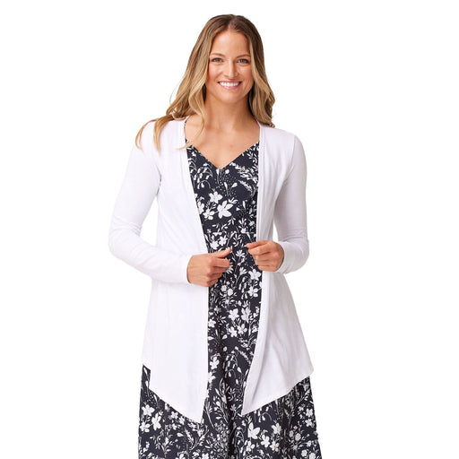 Krimson Klover Breezy Womens Cardigan 25 - White/XL