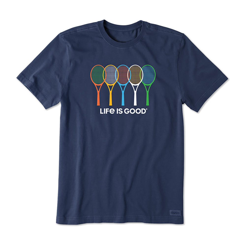 Life Is Good Tennis Spectrum Mens T-Shirt - Darkest Blue/XXL