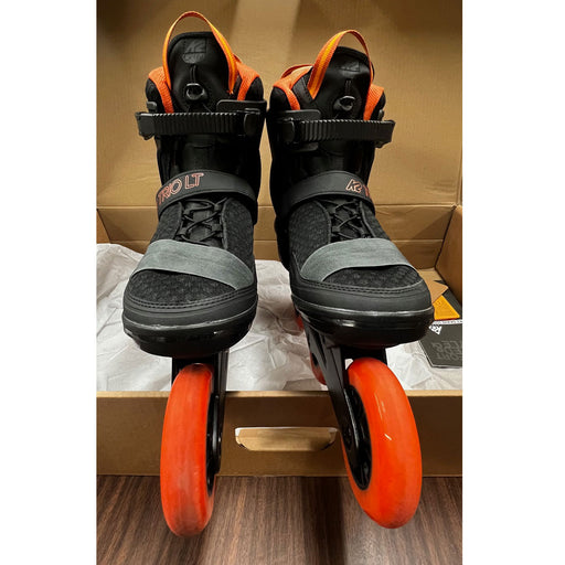 USED K2 Trio LT 100 Mens Urban Inline Skates 32476 - Black/Orange/14.0