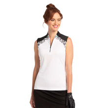 Load image into Gallery viewer, EP New York Tropical Womens Sleeveless Golf Polo - White/L
 - 1