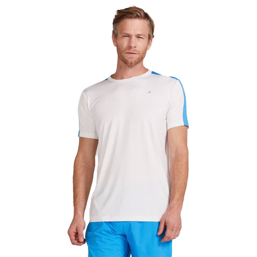 Redvanly Lafayette Mens Tennis Crew Neck Shirt - Bright White/XXL