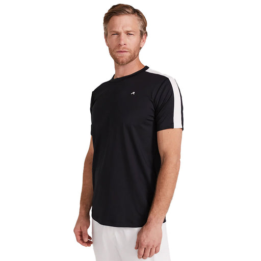 Redvanly Lafayette Mens Tennis Crew Neck Shirt - Tuxedo/XXL