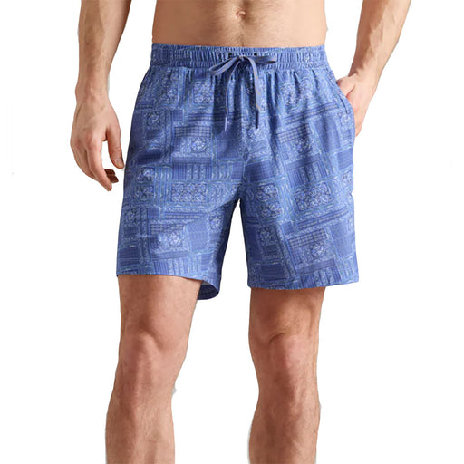 Rhone Pursuit Unlined 7 Inch Mens Tennis Shorts - Blue Bandana/XL