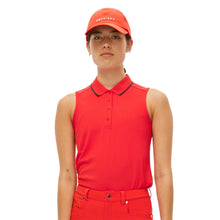 Load image into Gallery viewer, Rohnisch Miriam Sleeveless Womens Golf Polo - Flame Scarlet/L
 - 1