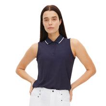 Load image into Gallery viewer, Rohnisch Miriam Sleeveless Womens Golf Polo - Navy/L
 - 3