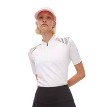 Load image into Gallery viewer, Rohnisch Arya Womens Golf Polo - Logo Beige/L
 - 3