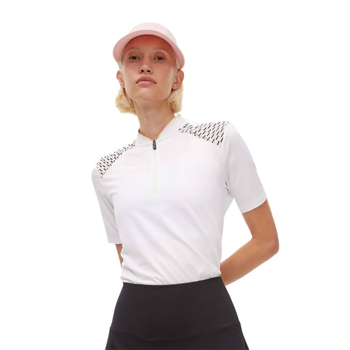 Rohnisch Arya Womens Golf Polo - Logo Beige/L