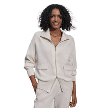 Load image into Gallery viewer, Varley Roxbury Zip Through Womens Sweater - Ivory Marl/L
 - 1