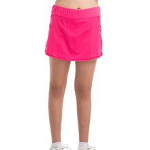Load image into Gallery viewer, Lucky In Love Fast Serve Pocket Girls Tennis Skirt - Shocking Pink/M
 - 1