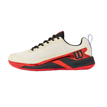 Load image into Gallery viewer, Wilson Rush Pro 4.5 Mens Tennis Shoes - Tofu/Red/Blk/D Medium/12.0
 - 9
