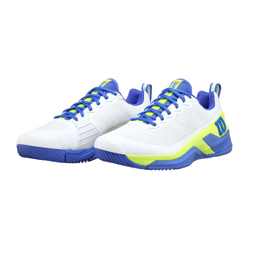 Wilson Rush Pro 4.5 Mens Tennis Shoes - Wt/Amparo Bl/Yl/D Medium/12.0