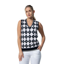 Load image into Gallery viewer, Daily Sports Abruzzo V-Neck Womens Golf Vest - Argyle/L
 - 1